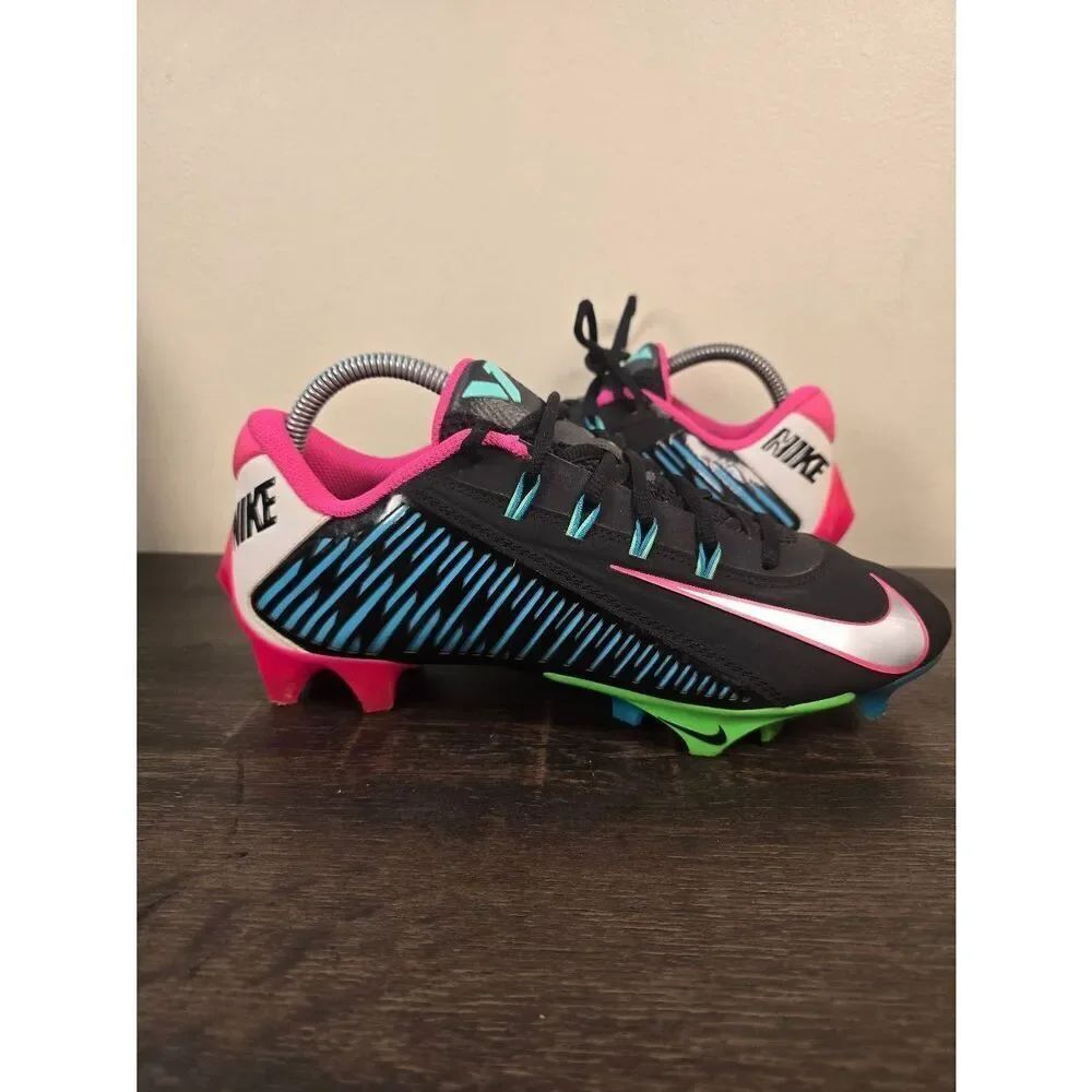 Nike Vapor Edge 360 VC Vapor Carbon Black Pink Men's Football Cleats Size 7